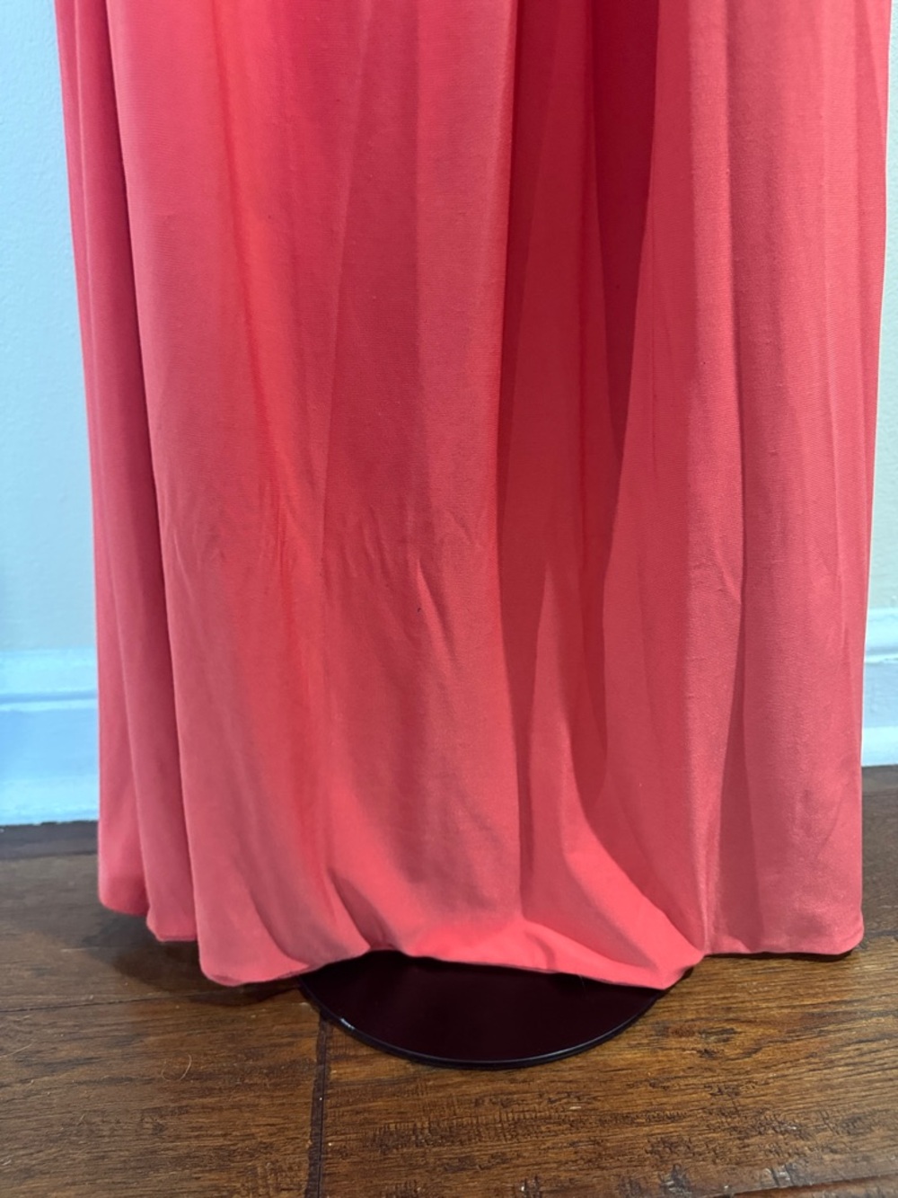 Club L London Alba Coral Maternity Halter Asymmetric Maxi Dress (Size 10) - Picture 8 of 14